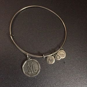 Alex and Ani bracelet initial ”M”